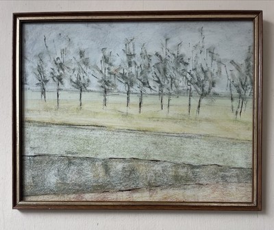 Original Aquarell Gemälde Abstrakt Modernistisch Landschaft