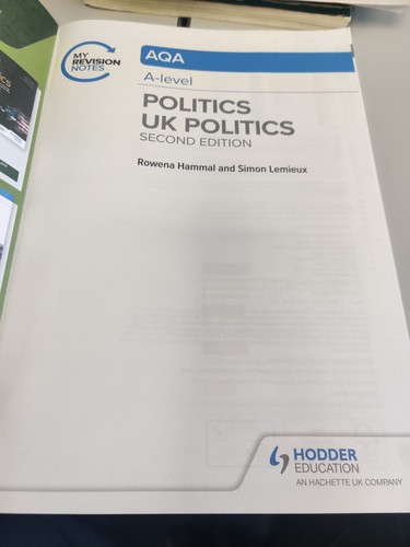 My Revision Notes: AQA AS/A-Level Politics: UK Politics - Picture 2 of 3