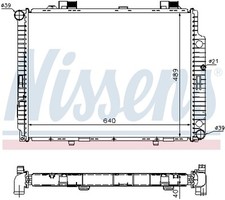 NISSENS 62598A K&uuml;hler, Motork&uuml;hlung f&uuml;r MERCEDES-BENZ