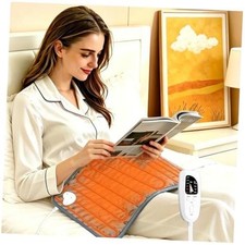 Electric Heating pad with 6 Heat Settings, Auto Shut Off, 24"x12" Grey Green