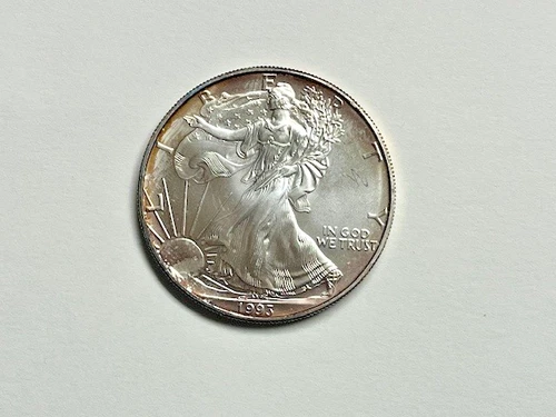 1993 American Eagle Walking Liberty One Dollar Coin 1oz. Fine Silver