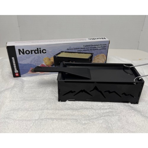 Swissmar Nordic Raclette Candlelight Cheese Melter Foldable Grill Posh Camping