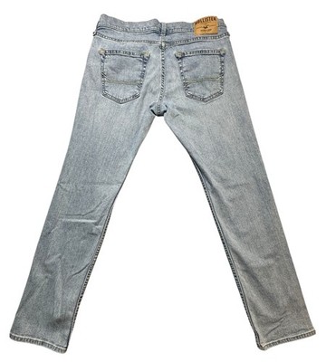Hollister Skinny Jeans Mens 30x30 (32x29) Light Wash Blue Slim Stretch Denim