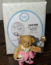 2002 Cherished Teddies Bear Figurine Little Twinkles January 105386 USED