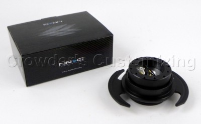 NRG Quick Release Steering Wheel Hub Kit Black Gen 3