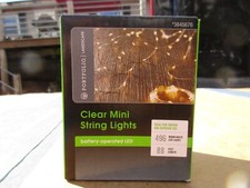 88 FT LED Warm White Rope String Fairy Lights Outdoor/Indoor, Batteries Included