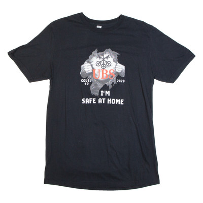 Gildan Covid 19 Im Safe At Home. Herren T-Shirt Schwarz M