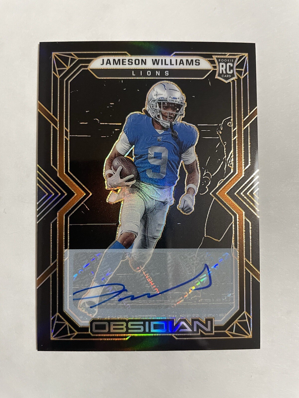 Jameson Williams /75 (AU, RC) - 2022 Panini Obsidian - Orange Electric Etch #116