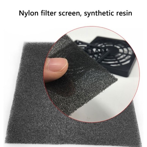 Computer Dust filter Computer Fan Filters Grille PVC Black Dustproof Case Cover - Photo 20/31