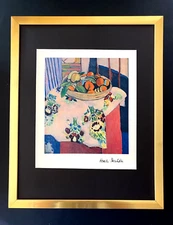 HENRI MATISSE + VINTAGE 1948 AWESOME SIGNED PRINT + FRAMED + BUY IT NOW!
