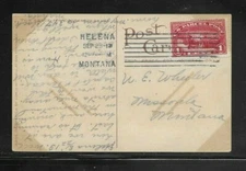 Helena, Montana, 1913 Columbia machine cancel with parcel post stamp.