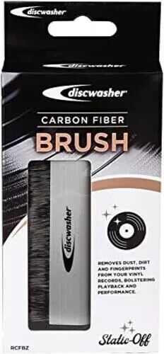 Carbon Fiber Brush BEST Vinyl Record Cleaning Item Discwasher Anti-Static NEW *