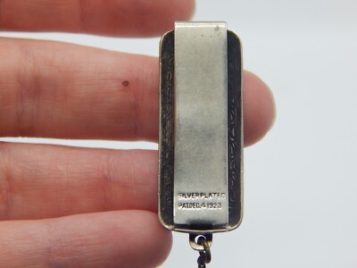 HICKOK SILVER PLATE BELTOGRAM Pocket Watch Fob Belt Loop