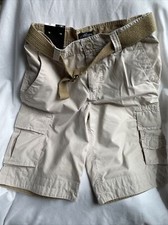 NEW Boys Tan Cargo Shorts Size 12