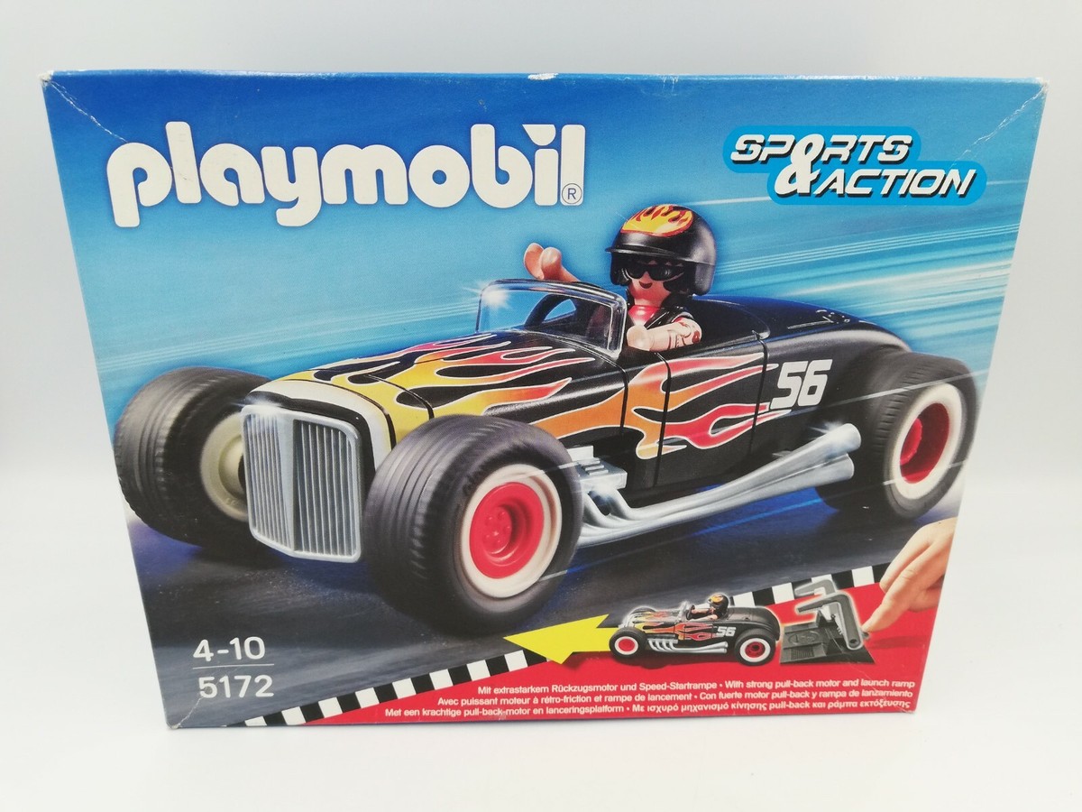 Playmobil 5172 Sports & Action Heat Racer Hot Rod Car HTF New | eBay