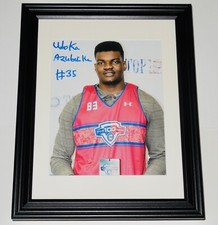 UDOKA AZUBUIKE AUTOGRAPHED 8X10 COLOR PHOTO (FRAMED & MATTED) - UTAH JAZZ!