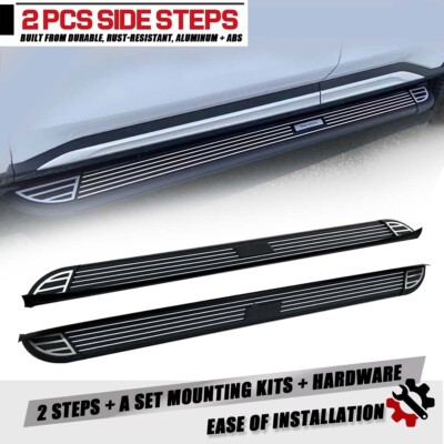 2PCS Running Boards Side Step Nerf Bar Fit 2023 2024 Chirey JETOUR X70 X70 PLUS