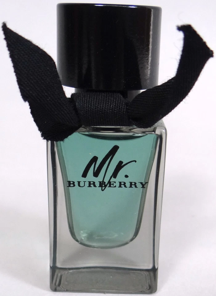 Mr Burberry para hombre EDT mini tamaño de viaje .16 oz 5 ml aroma fresco amaderado picante Foto 2 de 4