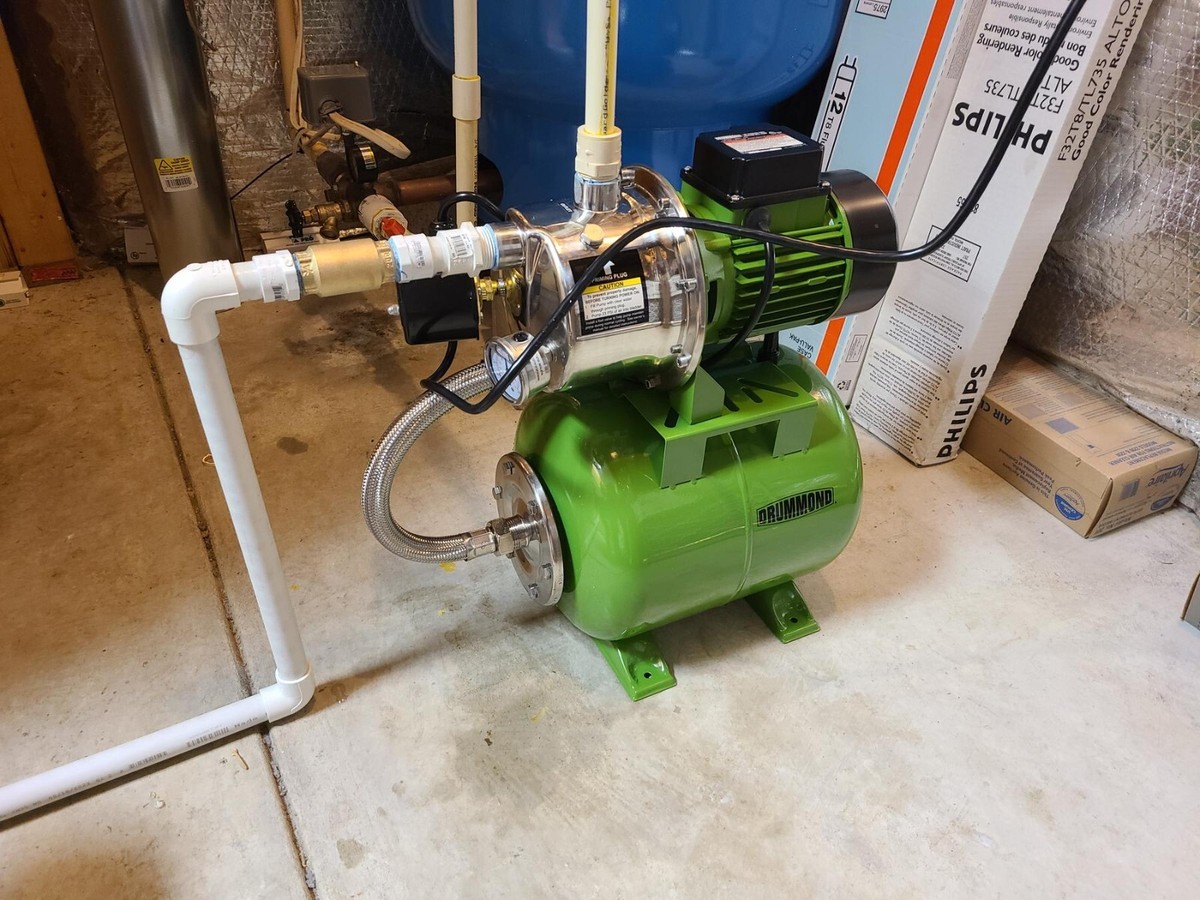 DRUMMOND 63407 1 HP Stainless Steel Shallow Well Pump w/ Pressure