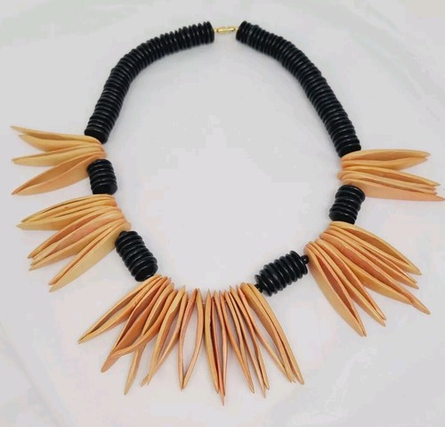 Wooden Statement Necklace