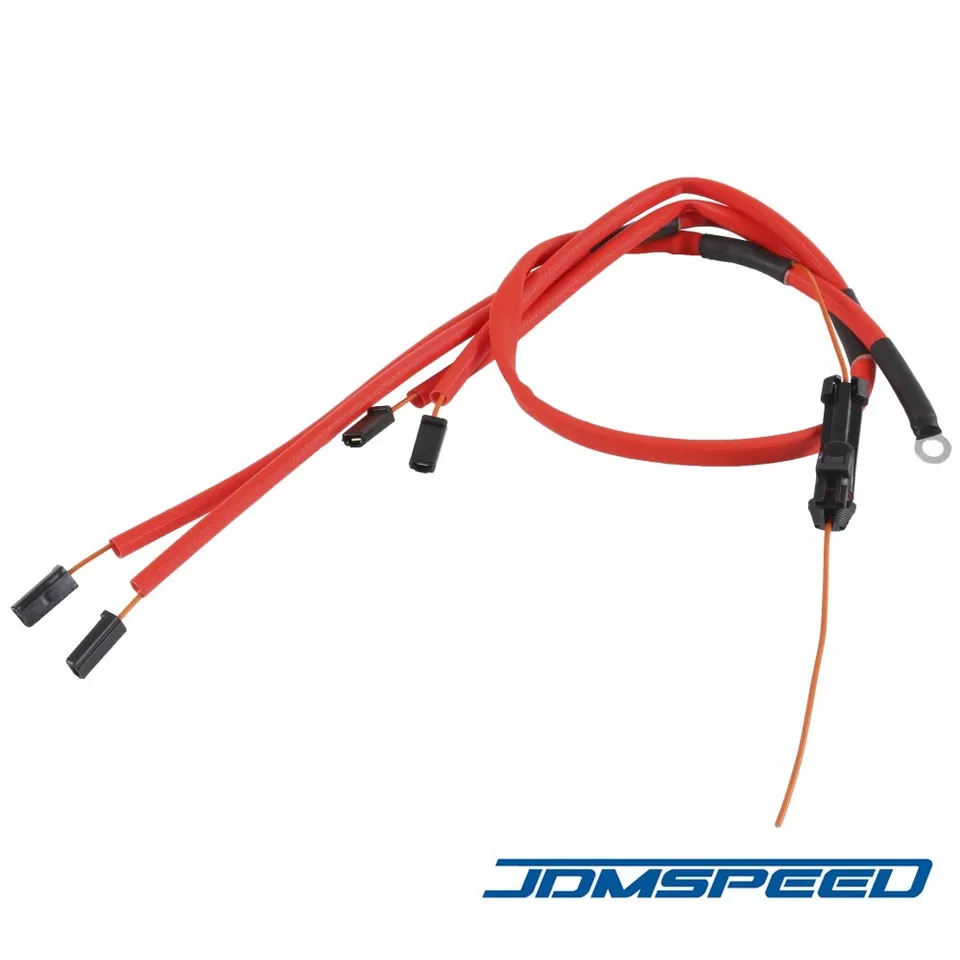 Red 1200°F Insulated Glow Plug Harness For CHEVROLET GMC 6.5L Turbo Diesel  - Image 3 of 4