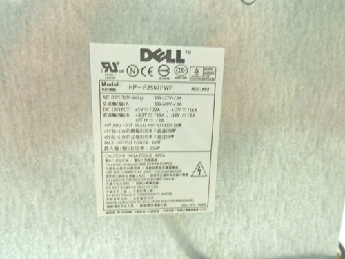 DELL GX280 Power Supply 250W Model HP- P2507FWP - Picture 3 of 5