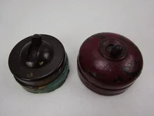 2 vintage bakelite crabtree light switches for restoration