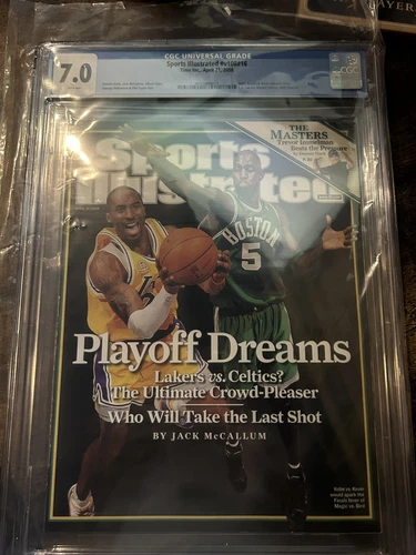 CGC 7.0;  Sports Illustrated: Kobe Bryant & Kevin Garnett-4.21.2008