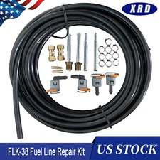 USA FLK-38 Automotive Replacement Fuel Line Repair Kit 3/8 in (10mm), Black