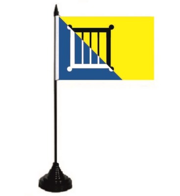 Tischflagge De Bilt (Niederlande) Fahne Flagge 10 x 15 cm 