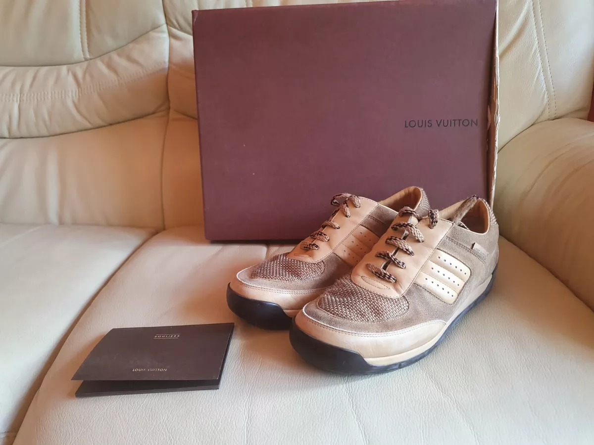 vuitton skate trainer beige