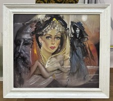 Quadro ad olio su tela “figurativo”di Vincenzo Di Giorgio 60x70cm in cornice ￼