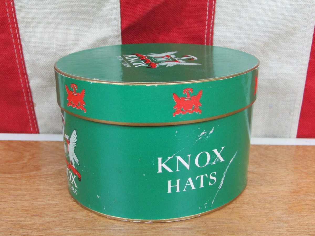 帽子 50s Vintage KNOX Twenty 7 1/4 58cm Knox New York Twenty Chocolate Brown Fur Felt Fedora Hat