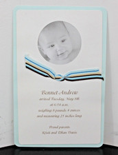 50 BABY BOY PHOTO ANNOUNCEMENT KIT Printable Gartner Circle Birth Newborn