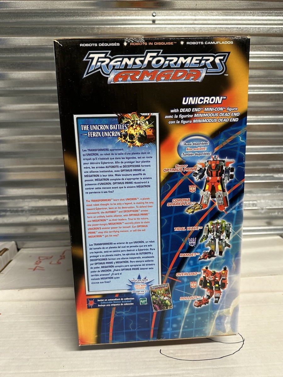Transformers Armada Unicron With Dead End Mini-Con MISB 2003 Transformers Armada Unicron With Dead End Mini-Con MISB 2003