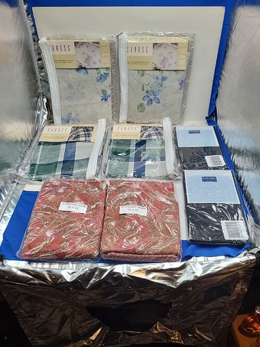 4 Sets Of Standard Size Shams Presidio Plaid. Sweet Violets 2 Darker Colors