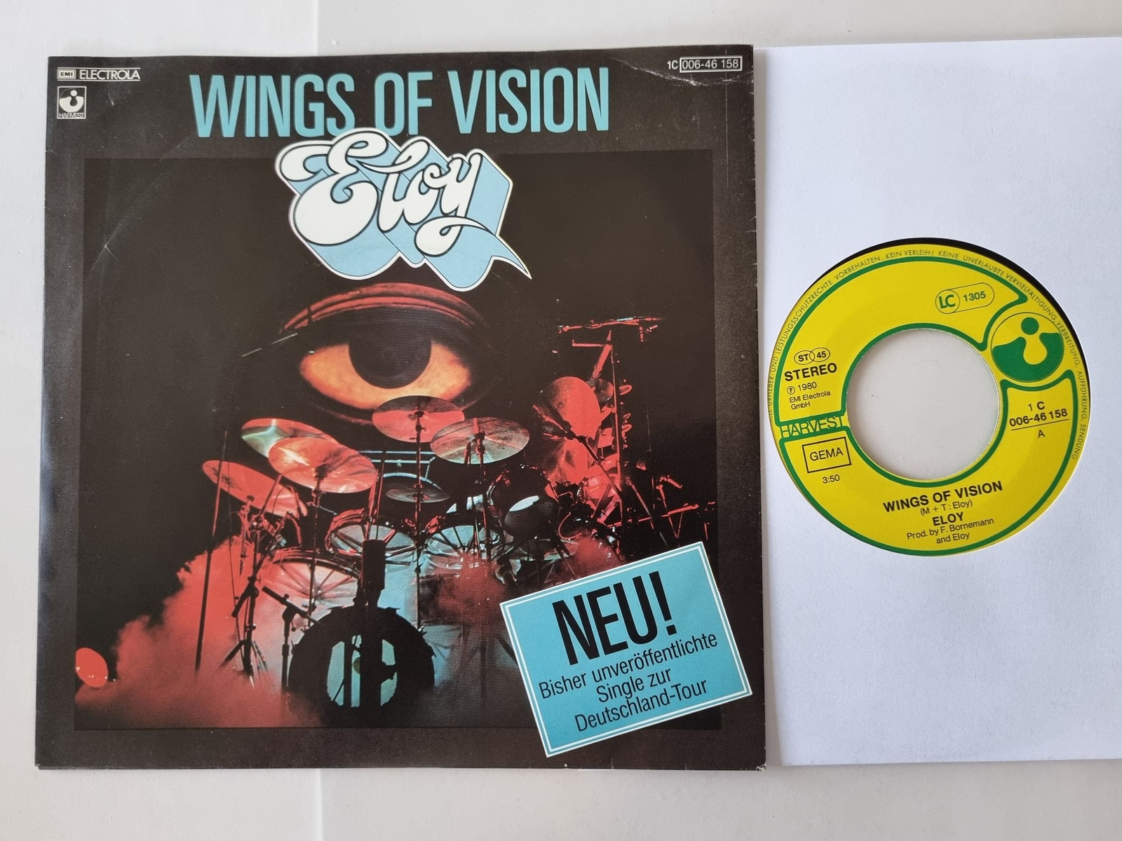Eloy - Wings Of Vision 7'' Vinyl Germany