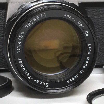 VINTAGE ASAHI PENTAX SPOTMATIC CAMERA, SUPER TAKUMAR f/1.4 50mm