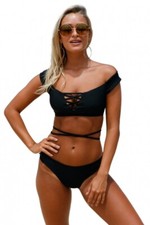 Women's Weaved Tankini Bikini Set Swimsuit Bathing Suit Beach Swimwear XL