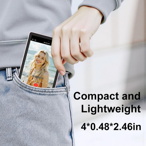 Pink Real-Time 4K Magnetic Sync Back Phone Selfie Monitor Screen for TikTok Vlog - 第 7/7 張圖片