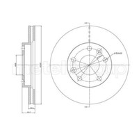 Metelli 2X Bremsscheibe Vorne Ø269 Mm BelüFtet FüR Dacia Duster Renault Megane