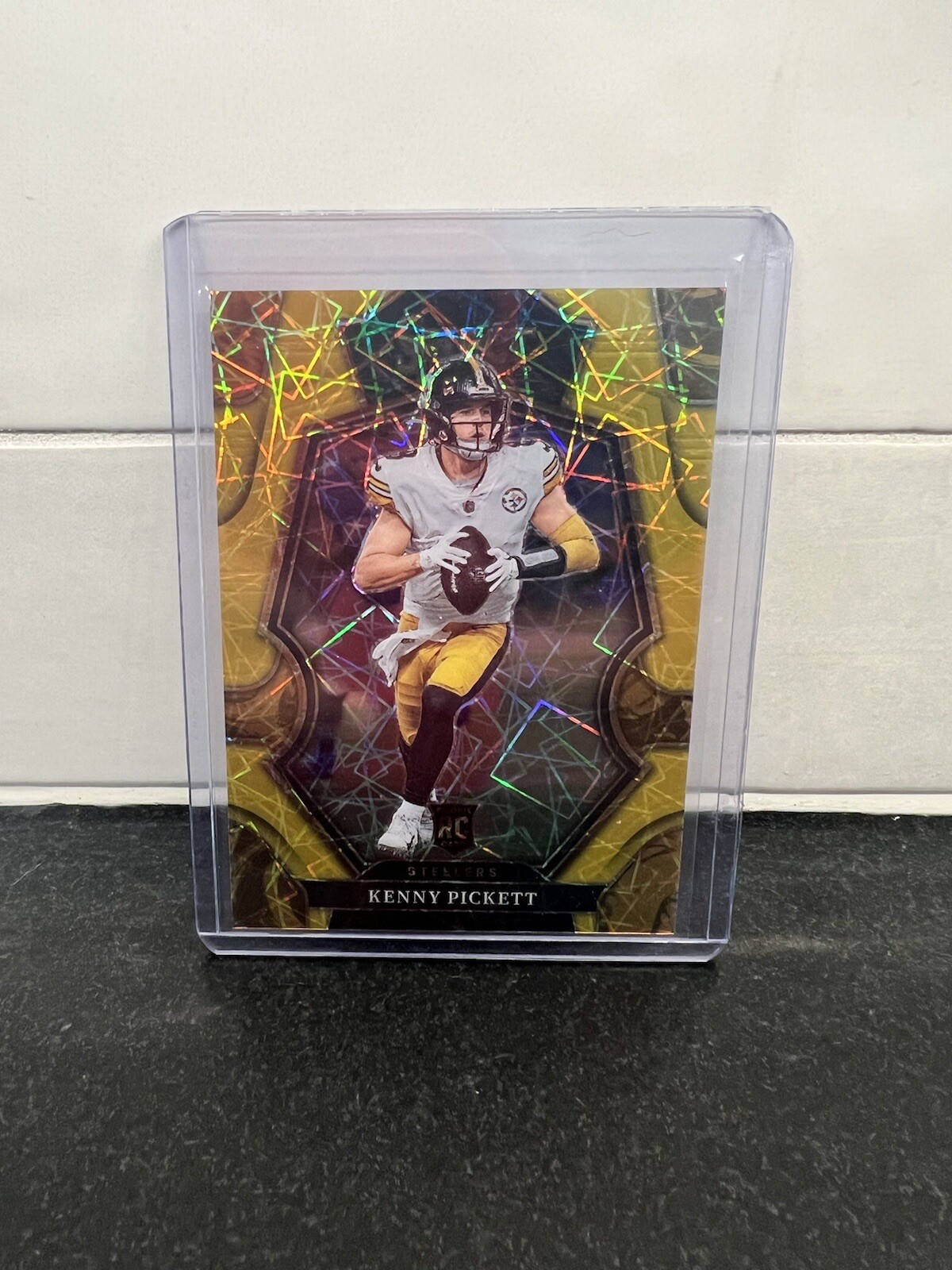 2022 Panini Select Kenny Pickett Premier Level GOLD Laser /10 Rookie Steelers RC