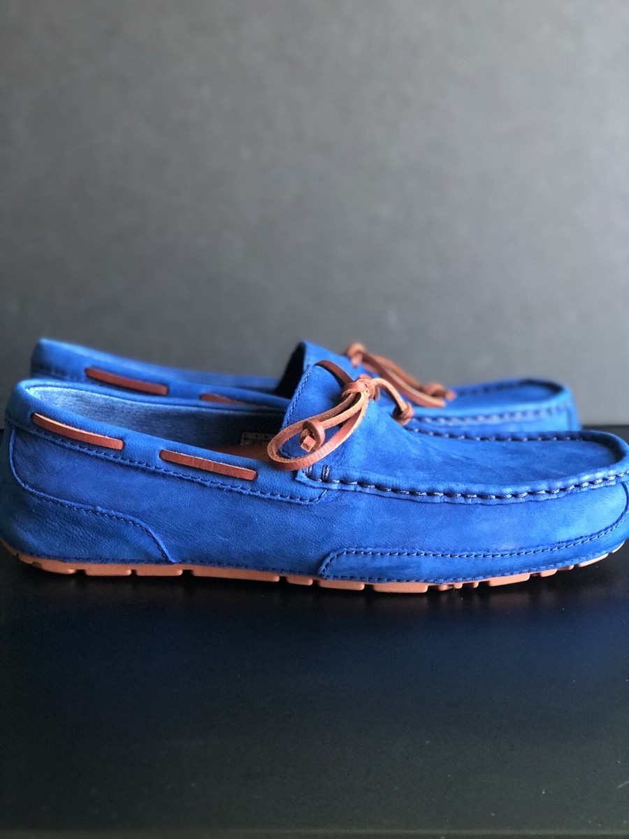 UGG 1009521 ブルーモカシン CHESTER CAPRA 28cm UGG Australia Chester Capra Loafer Slippers Royal Blue Suede