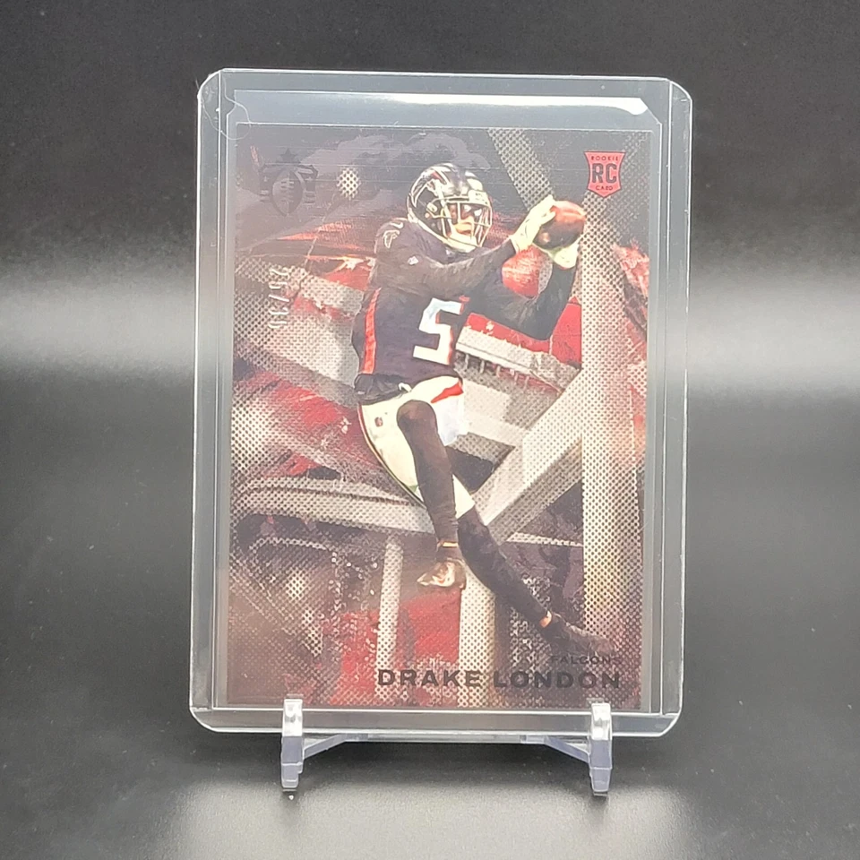 2022 Chronicles DRAKE LONDON #GK-6 Gridiron Kings BLACK FOIL SSP RC Falcons #/35 - Image 2 of 4