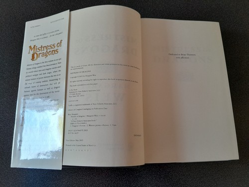 Mistress Of Dragons 2003 Fantasy Book By Margaret Weis 1st Edition Hardback Copy - Picture 7 of 8