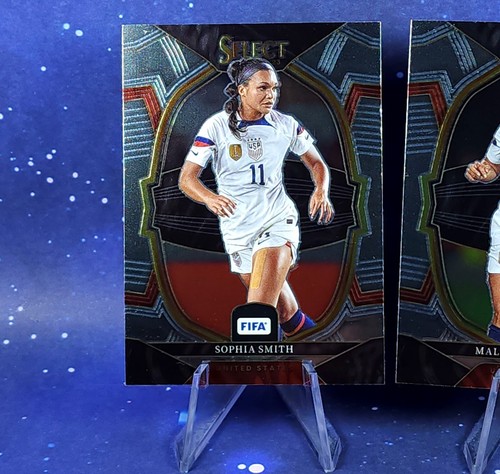 Mallory Swanson Sophia Smith 2022-23 Panini Select Soccer Team USA USWNT Chrome - Picture 4 of 6