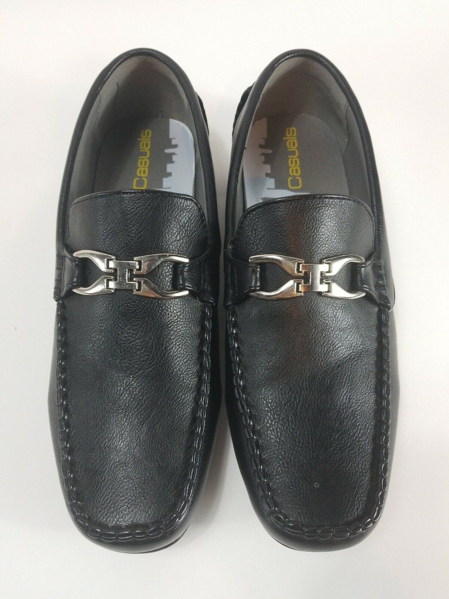 AC Casuals Men\'s Loafers, Moccasin Lightweight Anti-slip Leather Shoes Size 9 AC Casuals Mens 6459 Slip On Loafer Driving Moccasin Black  main image 2