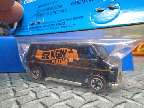 1975 Hot Wheels Redline HERFYS Promo 62 KGW RADIO Super Van Black Mint in Baggie - Bild 3 von 10