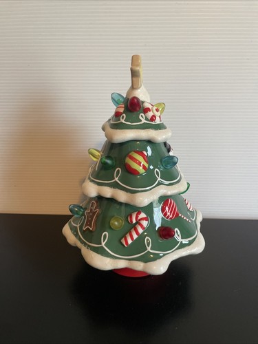 2009 Hallmark Ceramic Tabletop Gumdrop Christmas Tree Decoration Works! - Picture 2 of 6