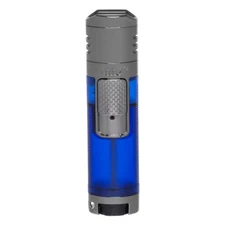 Palió® Veneto™ Quadruple Jet-Flame Cigar Lighter, High capacity tank, Blue